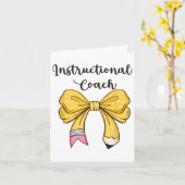 Trainer "Funny Back to School Worker" Karte (Gelbe Blume)