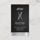 Trainer für den Body Vor- und Nachgewichtsverlust Visitenkarte (Rückseite)