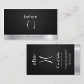 Trainer für den Body Vor- und Nachgewichtsverlust Visitenkarte (Vorne/Hinten)