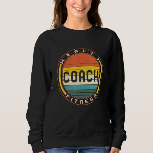 Trainer für die Fitness des Health Coach Sweatshirt