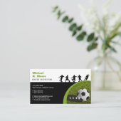 Trainer für Fußball | Sportgeschenke Visitenkarte (Stehend Vorderseite)