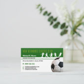Trainer für Fußball | Sportgeschenke Visitenkarte (Stehend Vorderseite)