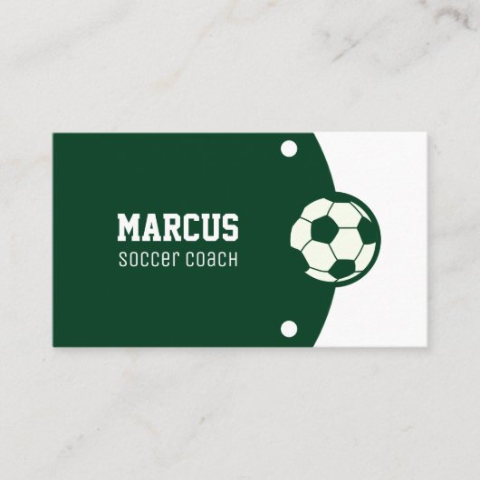 Trainer für Fußball Visitenkarte (Vorderseite)