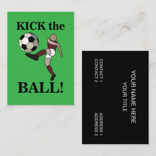 Trainer für Fußball Visitenkarte (Vorne/Hinten)