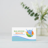 Trainer für Gesundheit und Ernährung Visitenkarte (Stehend Vorderseite)