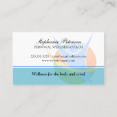 Trainer für Gesundheit und Ernährung Visitenkarte (Rückseite)