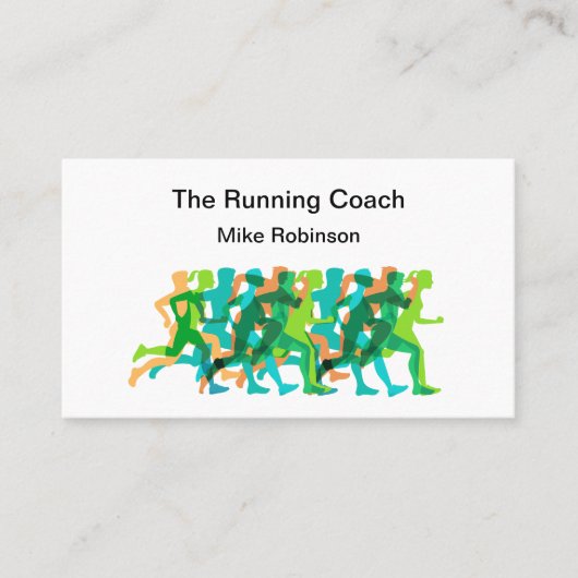 Trainer für Lauf- und Leichtathletik Visitenkarte (Vorderseite)