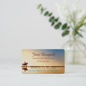 Trainer für Pferdereiten Visitenkarte (Stehend Vorderseite)