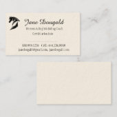 Trainer für Pferdereiten Visitenkarte (Vorne/Hinten)