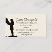 Trainer für Pferdereiten Visitenkarte (Vorderseite)