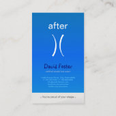 Trainer für schlanke Fitness Visitenkarte (Rückseite)