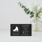 Trainer für Social Media Ice Skaten Visitenkarte (Stehend Vorderseite)