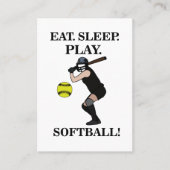 Trainer für Softball Sport Visitenkarte (Vorderseite)