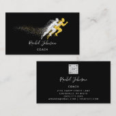 Trainer für Sport Athlete Assist Logo Instructor Q Visitenkarte (Vorne/Hinten)