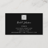 Trainer für Sport Athlete Logoinstruktor Asist Visitenkarte (Rückseite)