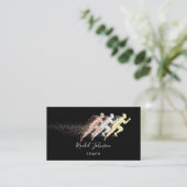 Trainer für Sport Athlete Logoinstruktor Asist Visitenkarte (Stehend Vorderseite)