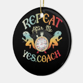 Trainer für Track- und Feldschule wiederholen Keramik Ornament (Links)