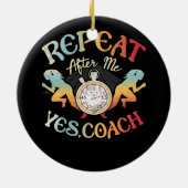 Trainer für Track- und Feldschule wiederholen Keramik Ornament (Hinten)