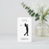 Trainer für weibliche Sportler Golflehrer Social M Visitenkarte (Stehend Vorderseite)