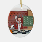 Trainer, Fußball - Frauen Keramik Ornament (Rechts)