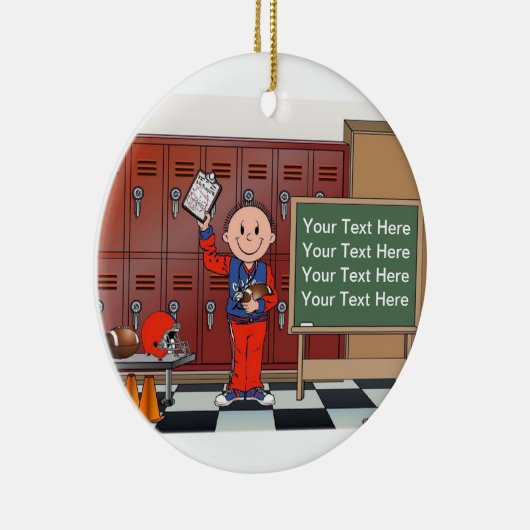 Trainer, Fußball - Männer Keramikornament (Rechts)