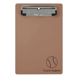 Trainer-Geschenke Baseball, Personalisierte Klemmb Mini Klemmbrett