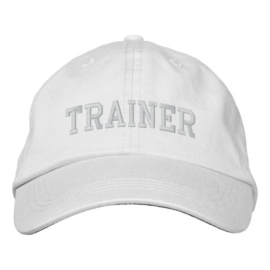 TRAINER Hat Bestickte Baseballkappe (Vorderseite)