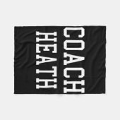 Trainer Heath Custom Football Fußball Baseball Tea Fleecedecke (Vorderseite (Horizontal))