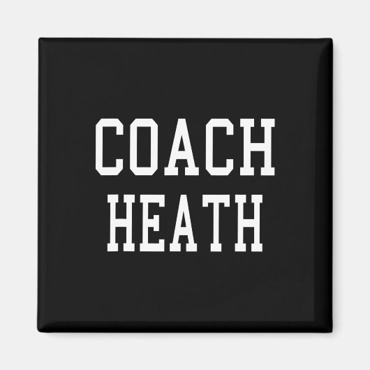 Trainer Heath Custom Footbyll Fußball Bysebyll Tea Magnet (Vorne)