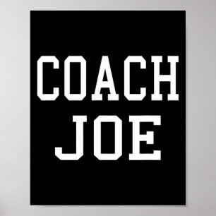 Trainer Joe Benutzerdefiniertes Fußball Fußball Ba Poster