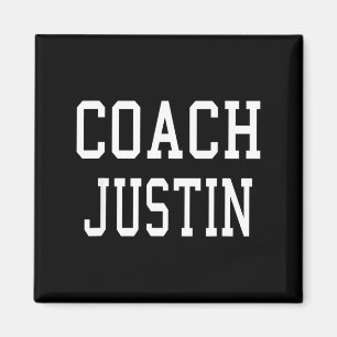 Trainer Justin Custom-Fußball-Mannschaft Magnet