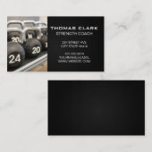 Trainer | Kettle Bell Weights Business Card Visitenkarte (Vorne/Hinten)