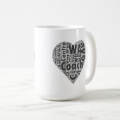 Trainer-Legenden-SloganNetball Kaffeetasse (VorderseiteRechts)