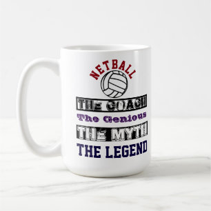 Trainer-Legenden-SloganNetball Kaffeetasse