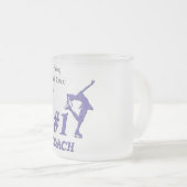 Trainer-mattierte Tasse der Nr.-eine - lila (VorderseiteRechts)