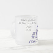 Trainer-mattierte Tasse der Nr.-eine - lila (Vorderseite Links)