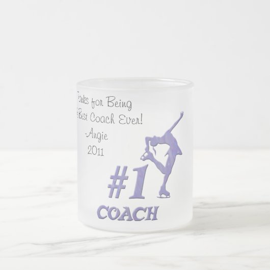 Trainer-mattierte Tasse der Nr.-eine - lila (Mittel)