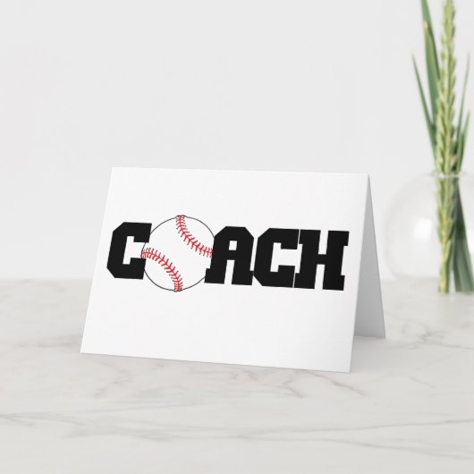 Trainer mit Baseball als O Karte (Vorderseite)