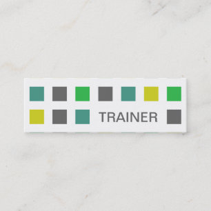 TRAINER (Modquadrate) Mini Visitenkarte