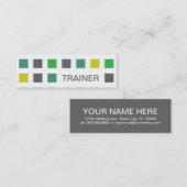 TRAINER (Modquadrate) Mini Visitenkarte (Vorne/Hinten)