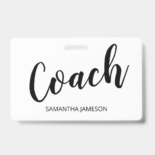 Trainer Namensschild Ausweis (Vorderseite)