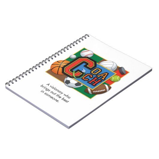 "Trainer-" Notizbuch Notizblock (Linke Seite)