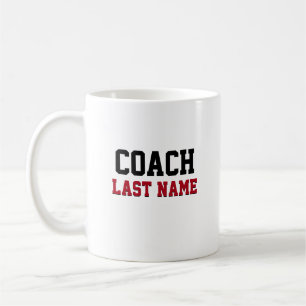 Trainer Personalisierter Nachname Kaffeetasse