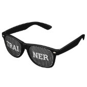 TRAINER Retroschatten / Fun Party Sonnenbrille (Schrägansicht)