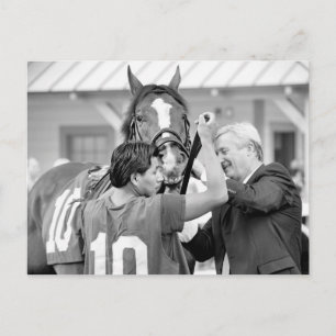 Trainer Richard Violette Sattel Verlass of Absence Postkarte