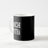 Trainer Samantha Maßgeschneiderter Fußfußball Fußb Kaffeetasse (Vorderseite Links)
