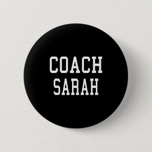 Trainer Sarah Benutzerdefiniertes Fußball-Amerikan Button