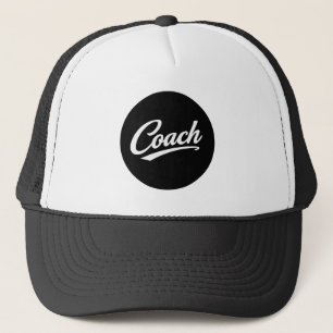 Trainer-Schriftzug-Trucker-Mütze Sport-Trainer-Ges Truckerkappe
