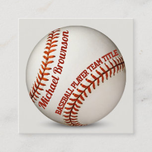 Trainer Spieler Schule Sport BASEBALL Quadratische Visitenkarte
