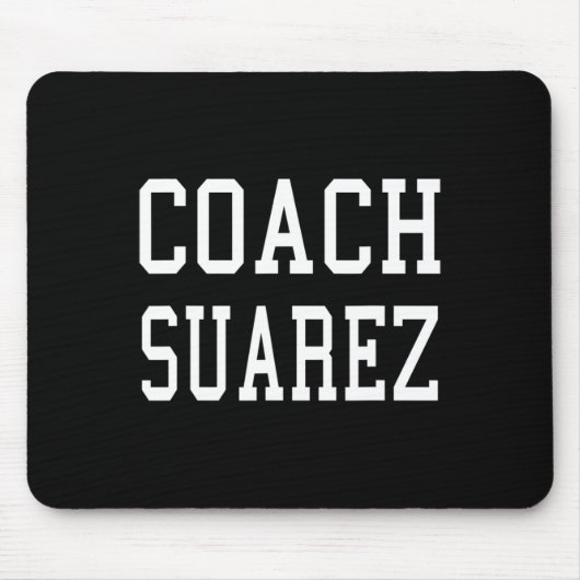 Trainer Suarez Maßgeschneiderter Fußbyll Fußball B Mousepad (Vorne)